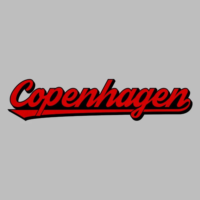 Lettrage rétro de Copenhague