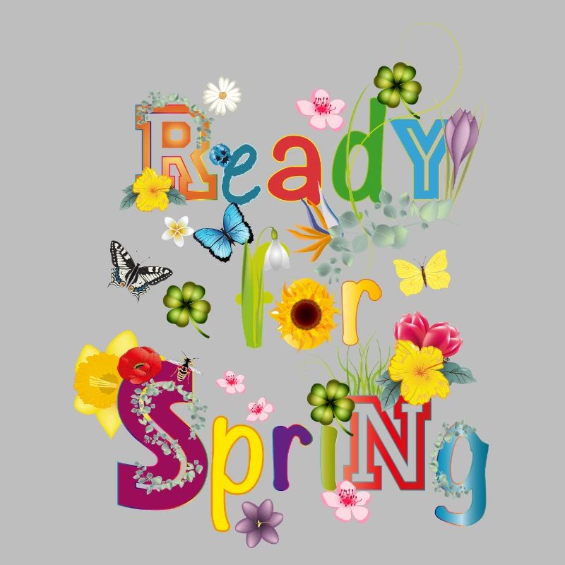 Ready for Spring – Colorful Spring Typography