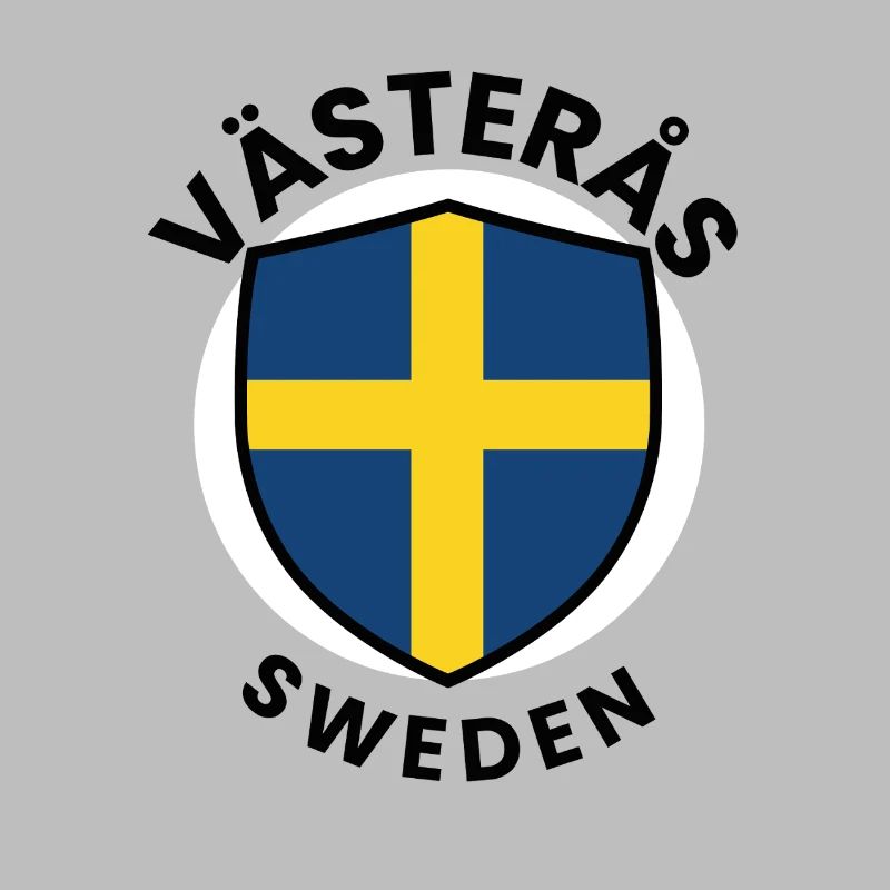 Swedish Flag Shield Emblem