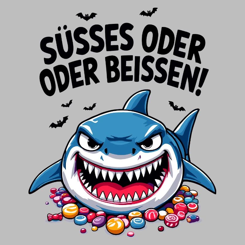Halloween Süßes oder Saures Hai Süßgkeiten