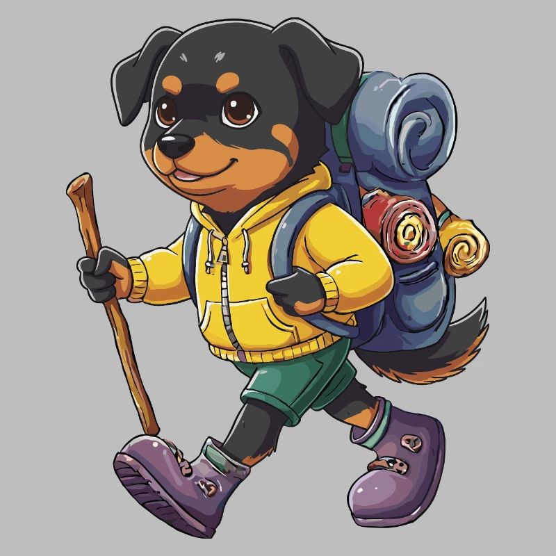 Rottweiler Randonnée Camping Aventure Backpacker