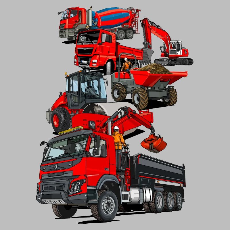 Construction site vehicles