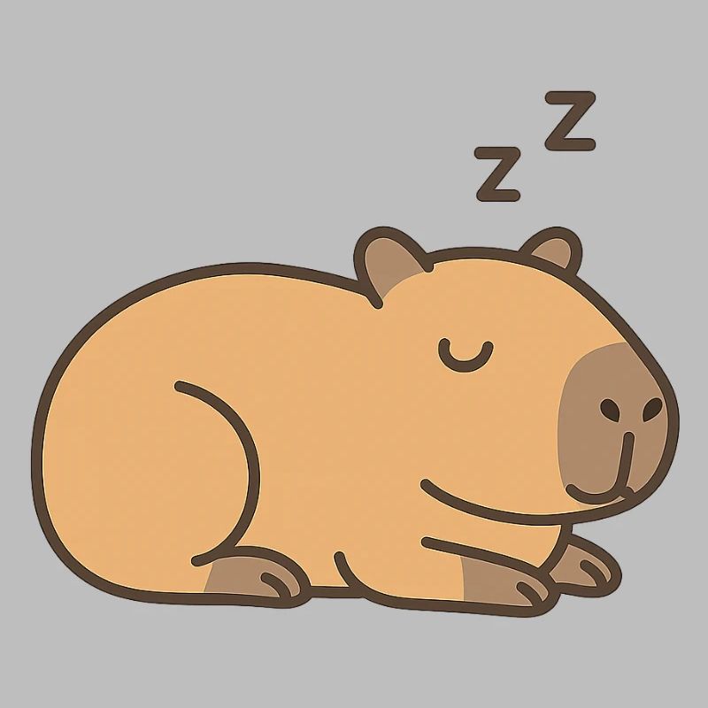 Sleeping capybara