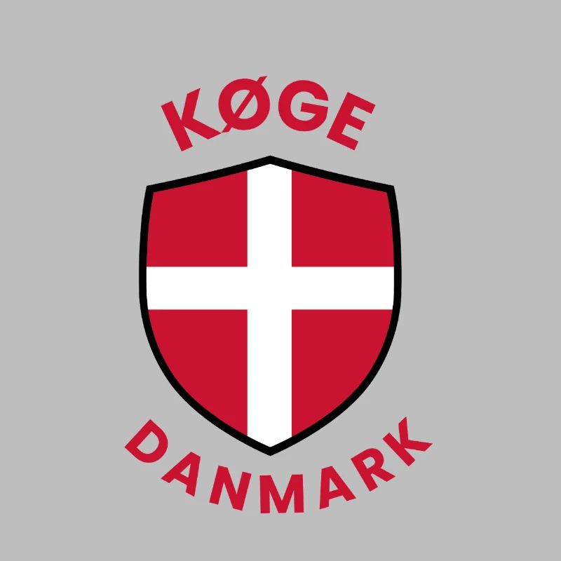 Køge Denmark Flag shield
