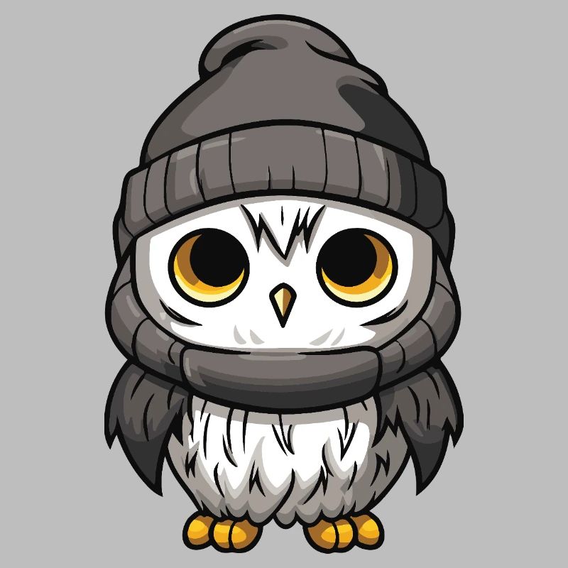 Eule Comic Winter Cozy