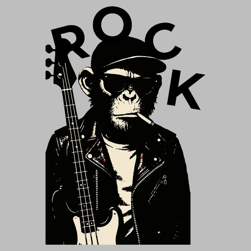 Monkey Biker Guitariste de rock