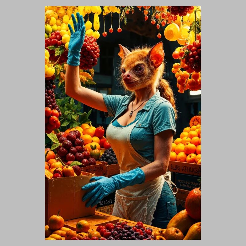 Humanoid Fruit Bat
