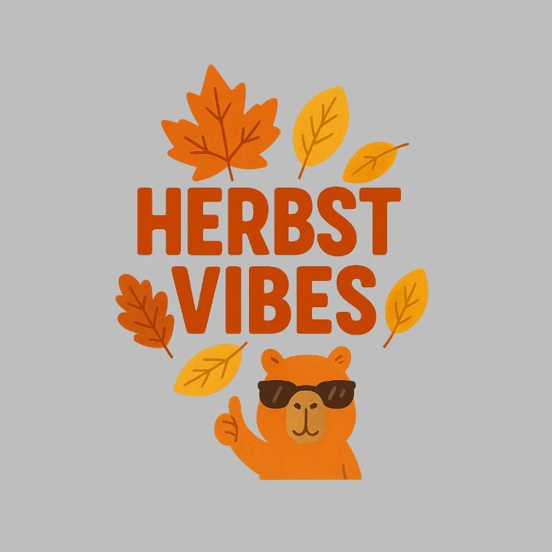 Herbst Vibes | Cooles Capybara im Herbst Modus