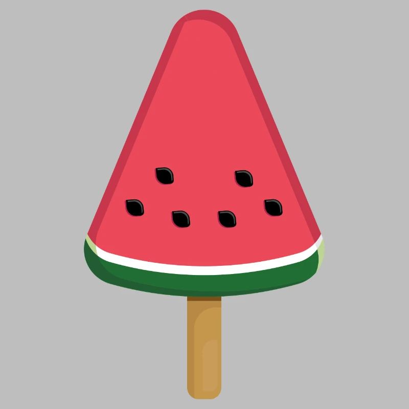 Tranche de popsicle à la pastèque