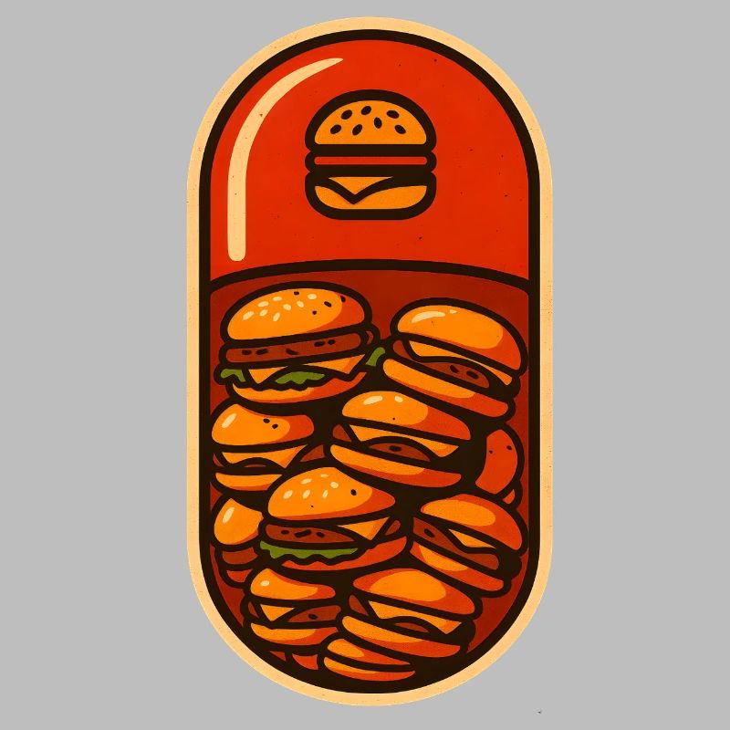 Lustiges Hamburger Stack Lover Design