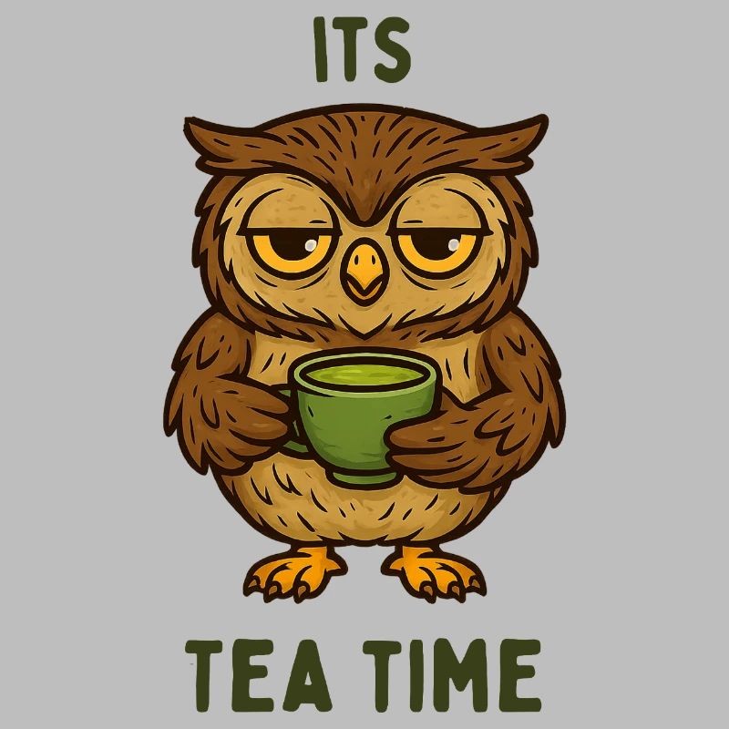 Sleeping Owl Tea Time
