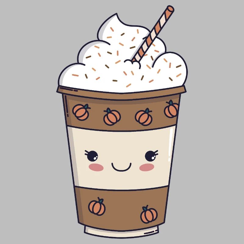 Pumpkin Spice Latte – Kawaii Fall 🍂☕