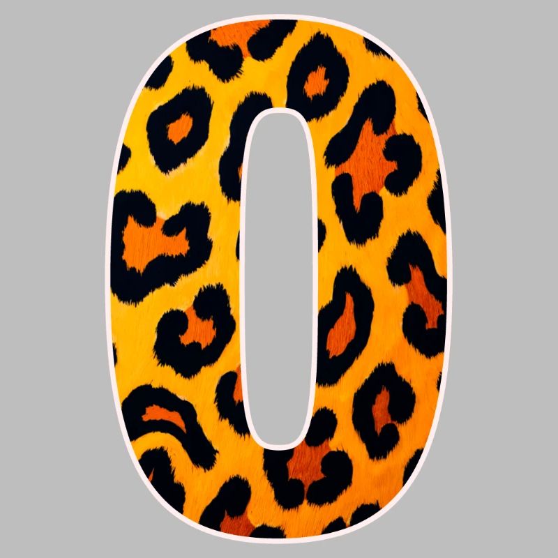 Leopard_Buchstabenmuster_ _O