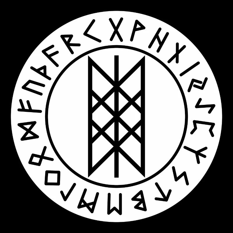 Cercle de runes blanches du wyrd