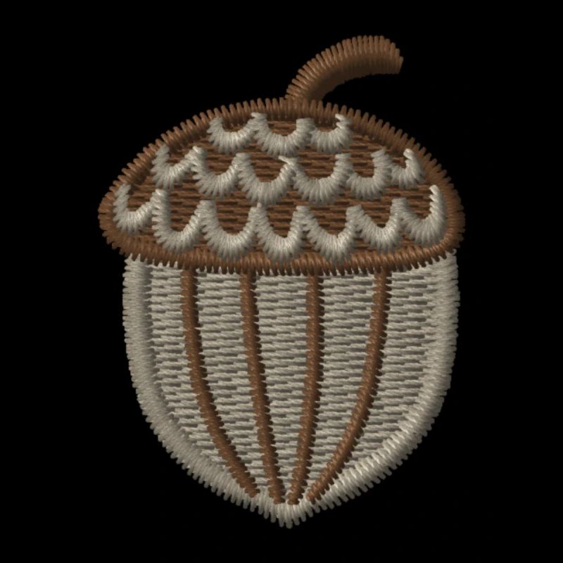 Gland brodé