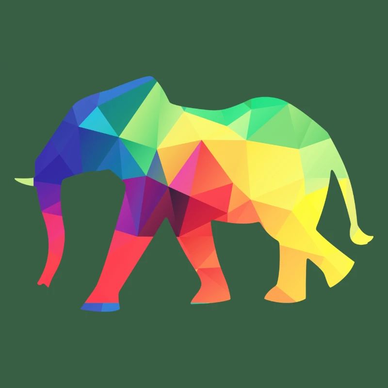 Colourful elephant