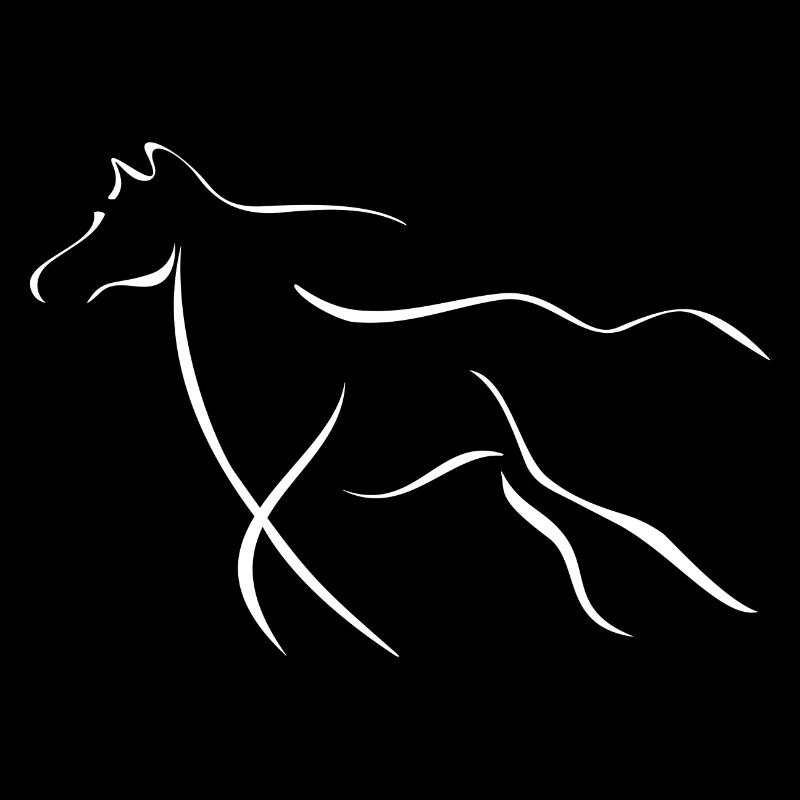 Elegantes Pferd 