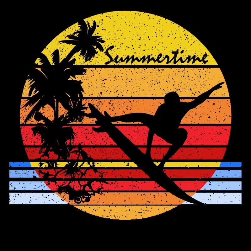 Sumertime Surfing Vintage