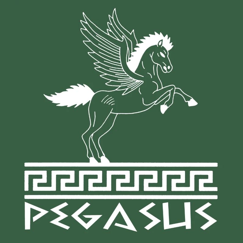 Cheval Pégase blanc