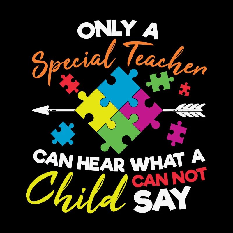 Autism Awareness Special Teacher Puzzle