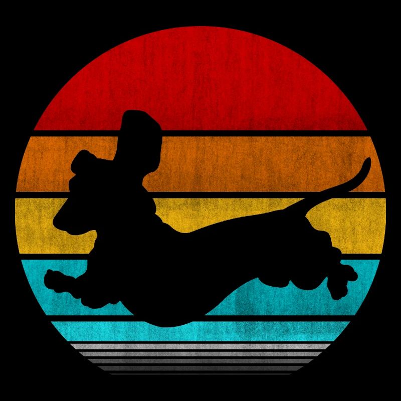retro vinatge dachshund