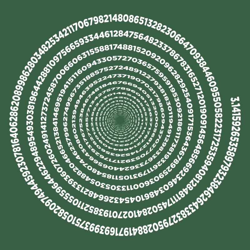 Drôle Pi Day Spiral Pi Math Tee pour Pi Jour 3 14