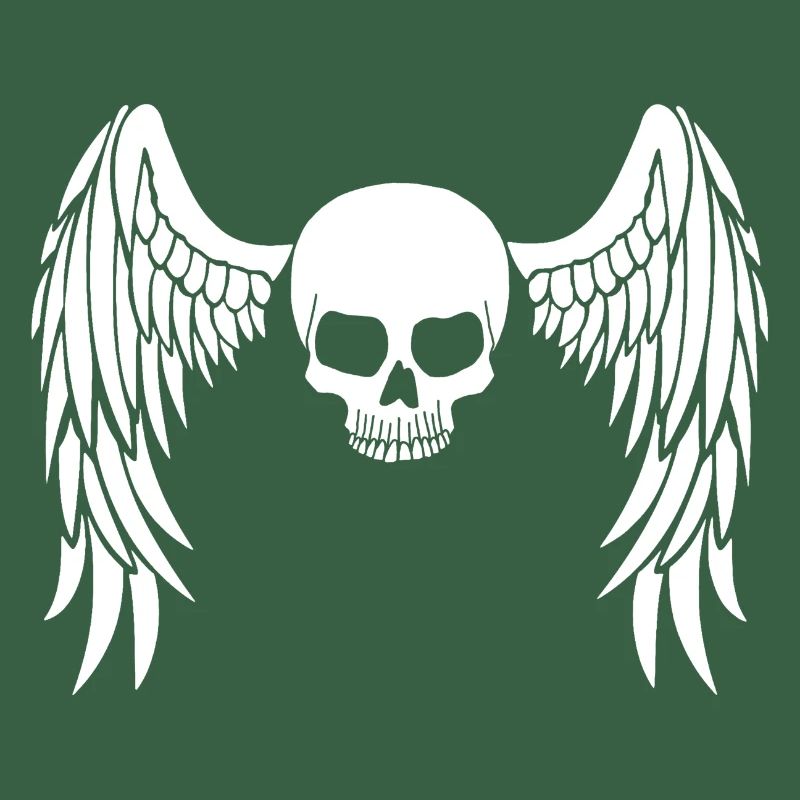 White winged skull