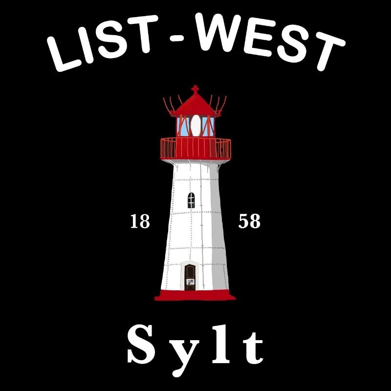 Sylt, Iconic lighthouse List-West, Mer du Nord
