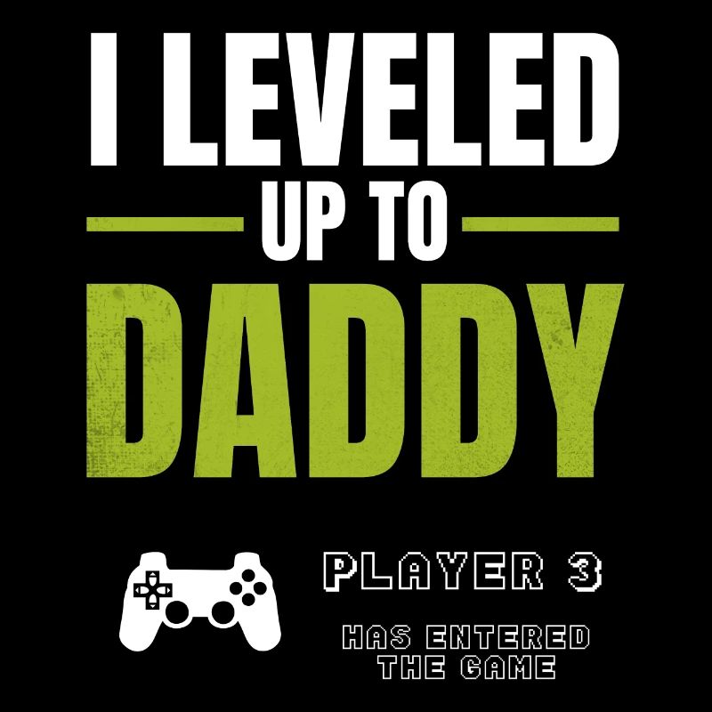 Level Up Daddy – Gamer Väterdesign