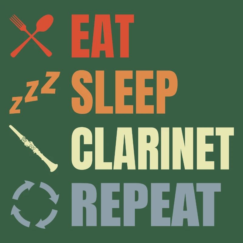 Manger Sommeil Clarinette Répéter