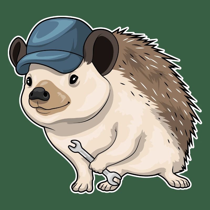 Igel Handwerker Schraubenschlüssel
