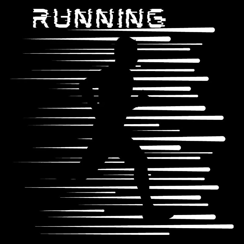 Courir, facile, actif, courir, rayures cool
