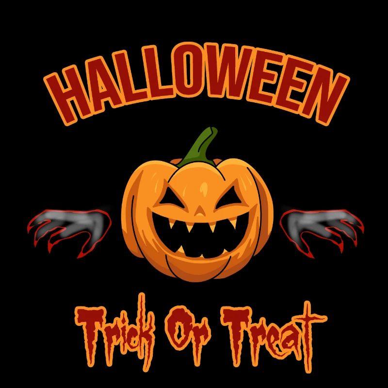 Halloween citrouille Trick or treat