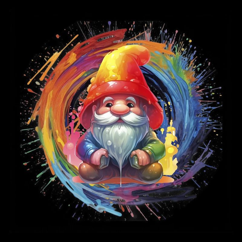 Bunter Weihnachtszwerg Zauberer