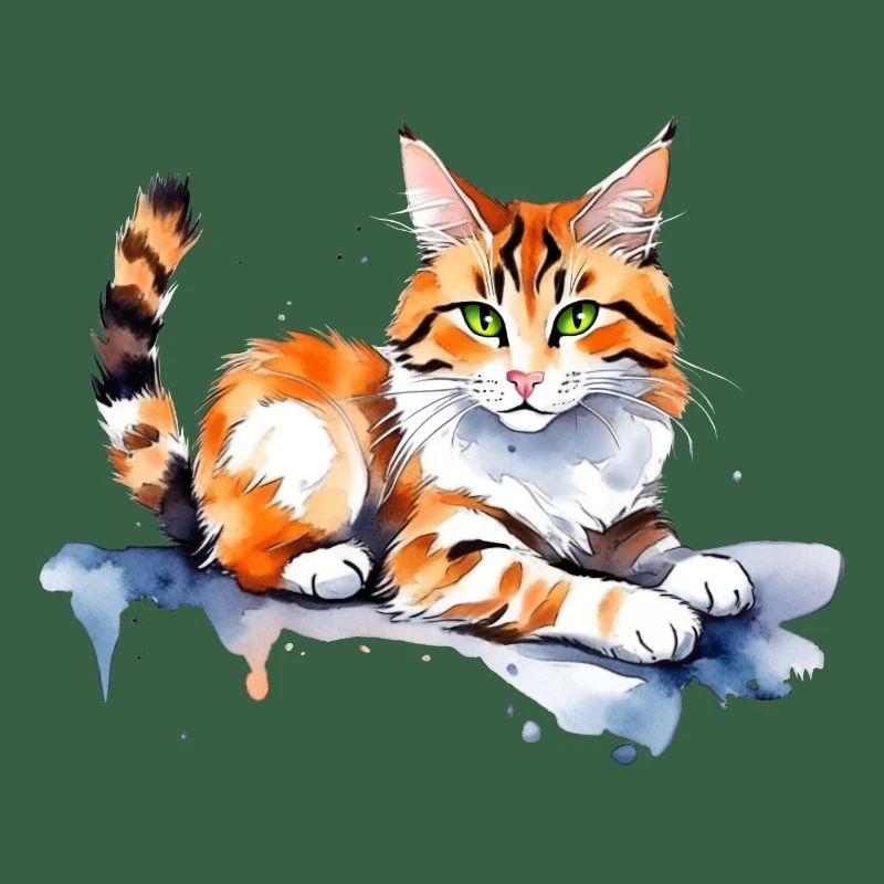 Chat dans la neige