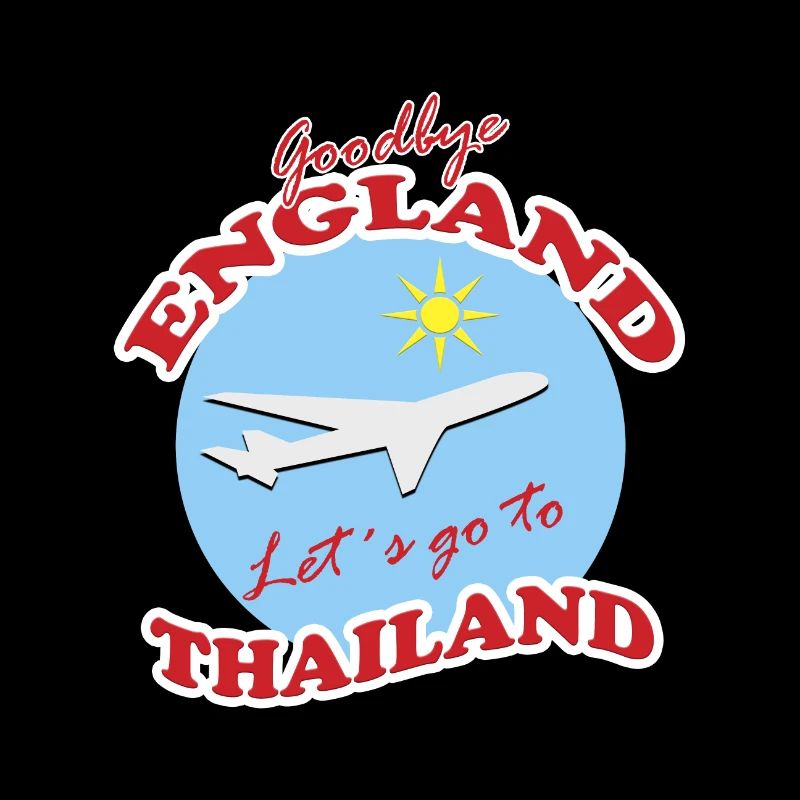 Thaïlande Voyage Adieu Conception d’Avion