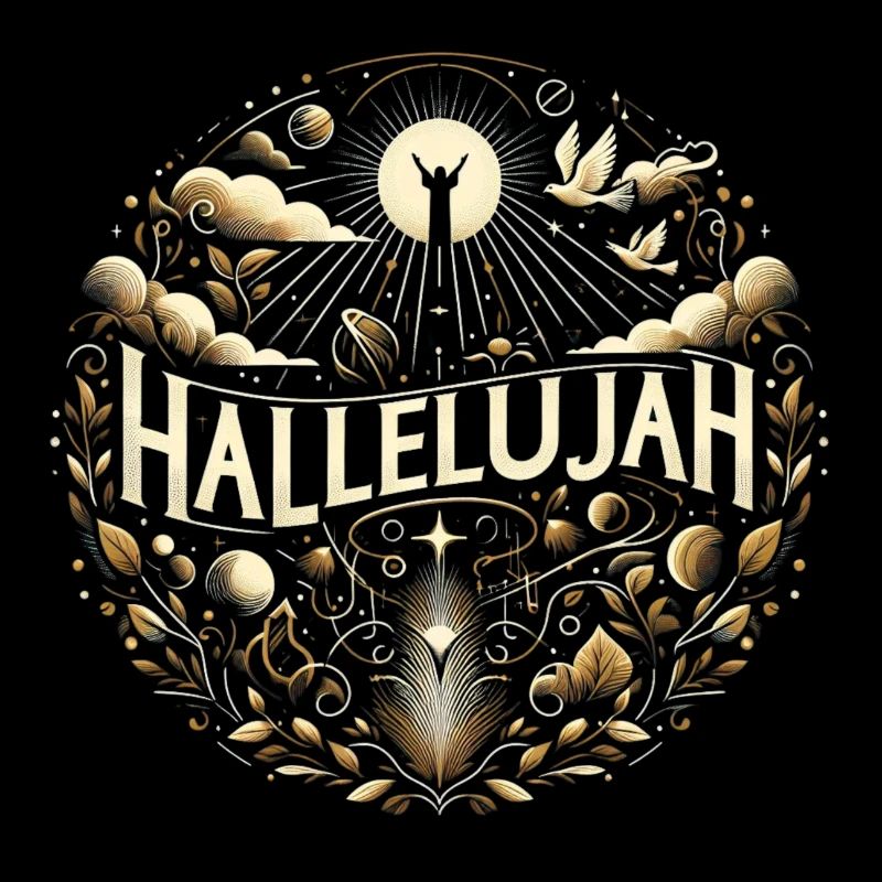 Hallelujah Circle Ornament Rays of Light