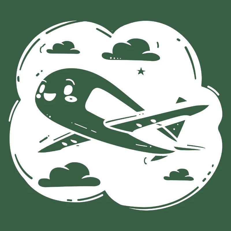 Propeller Plane Drawing