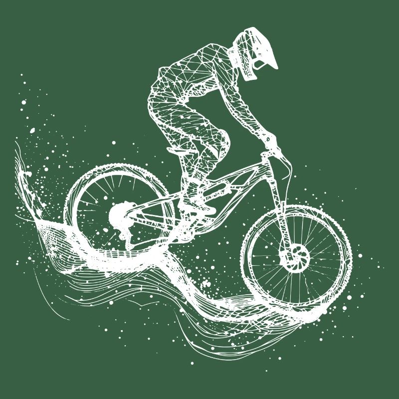 Mountainbiking Zeichnung