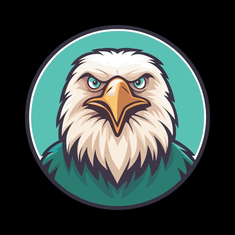 Eagle Kawaii Cartoon Character Animal Pet Face