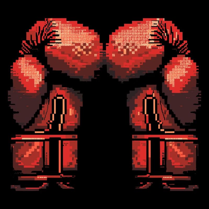 Kickboxhandschuhe Pixel