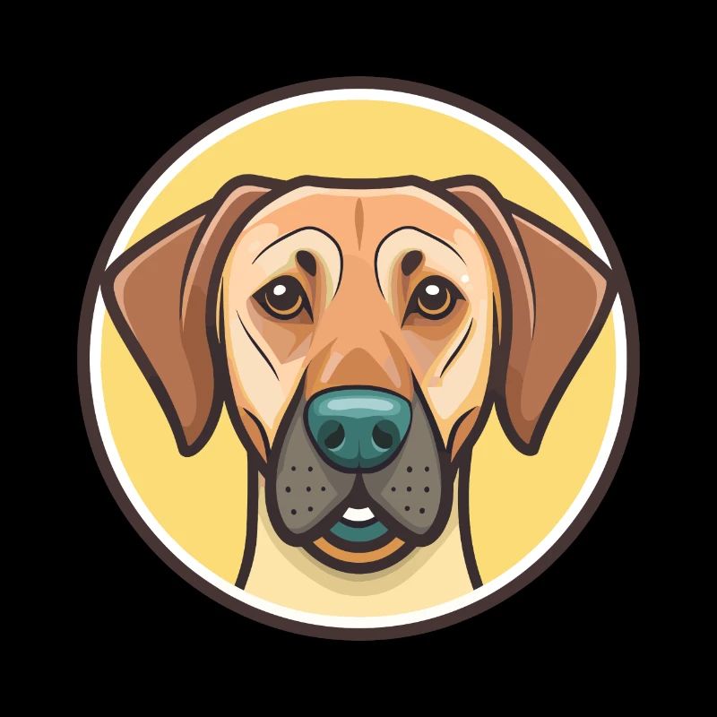 Rhodesian Ridgeback Hunderasse Lustige Karikatur Kawaii