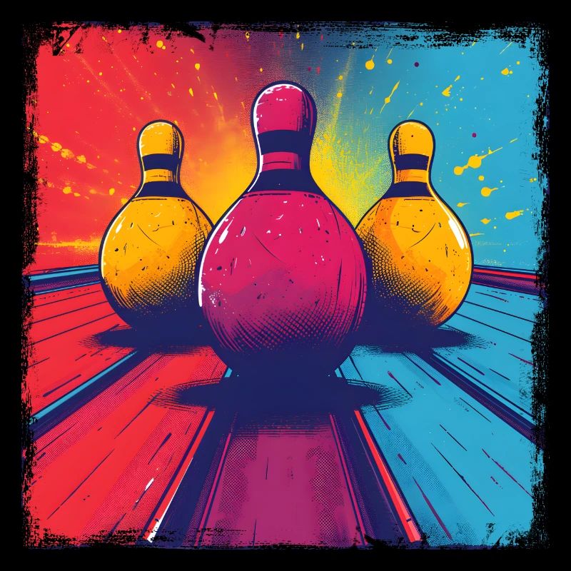Dessin animé de bowling