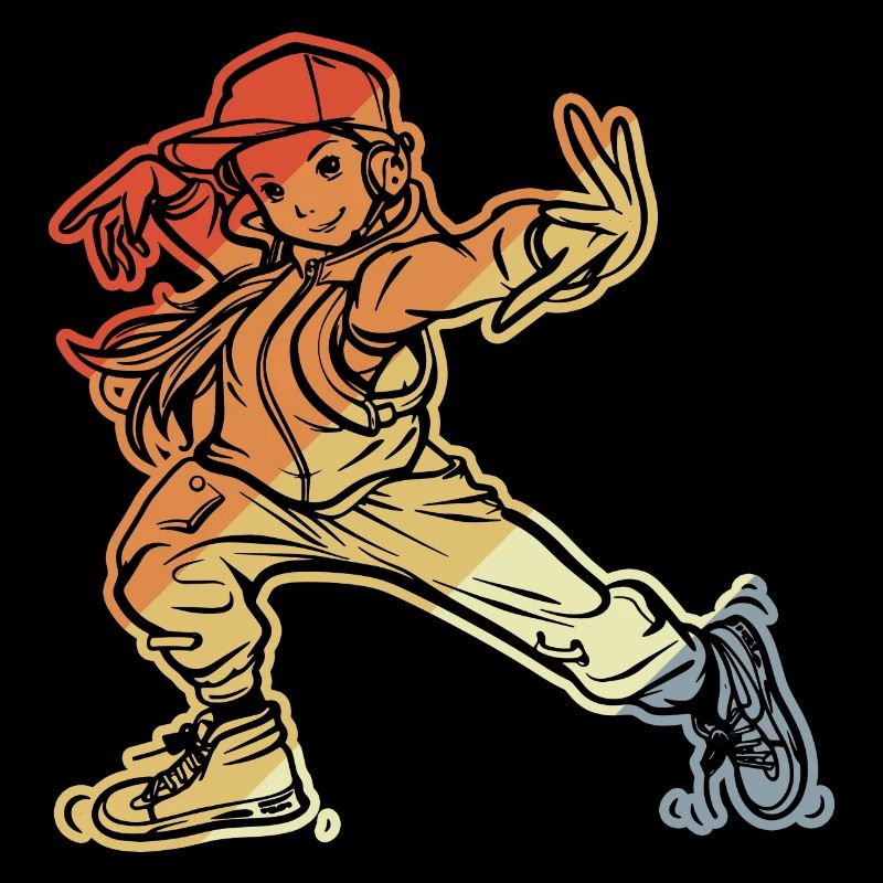 Fille de breakdance