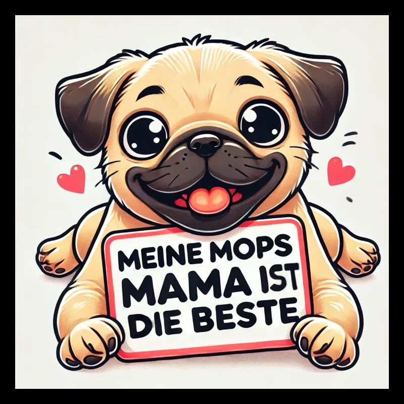 Lustiger Hund mit Kinder Botschaft