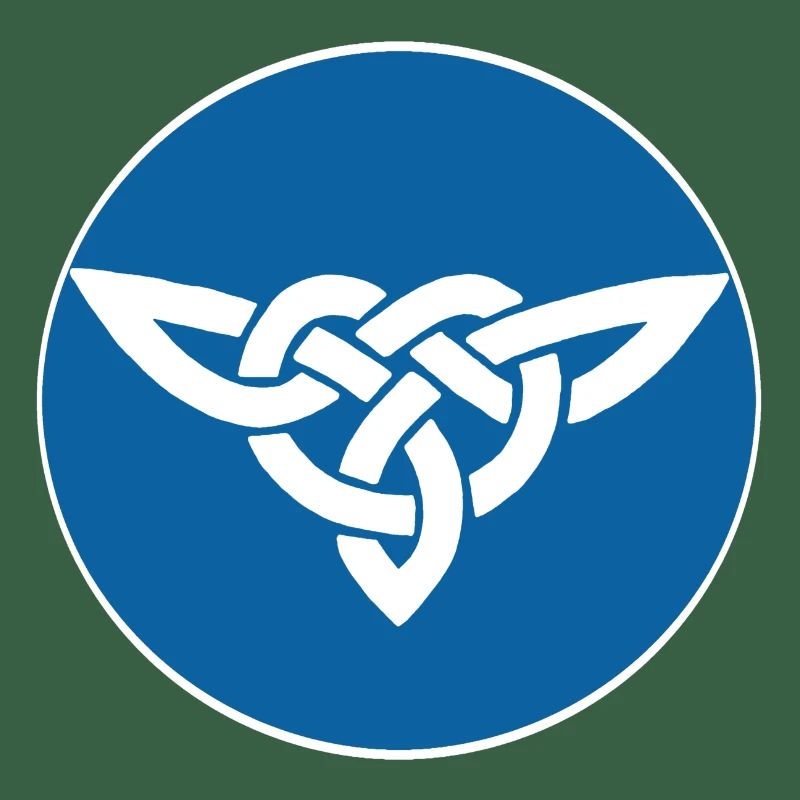 Oiseau celte bleu