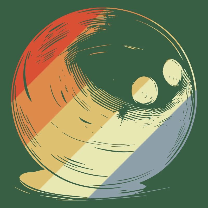 Boule de bowling à l’ancienne