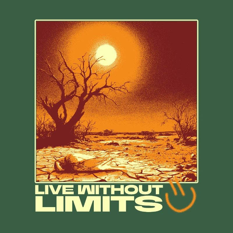 Live Without Limits – Surreal Desert Scene