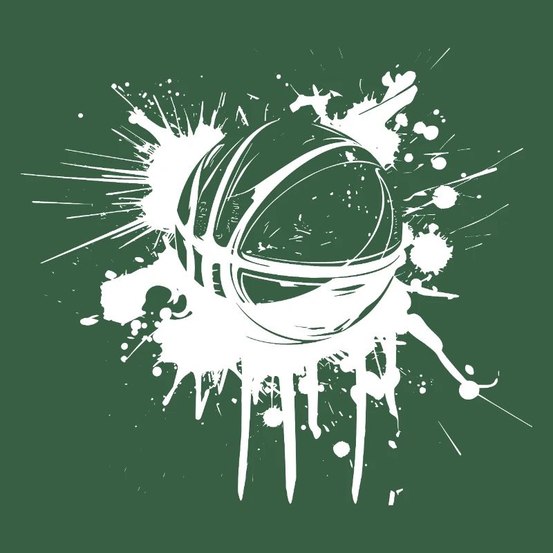 Graffiti de ballon de basket-ball