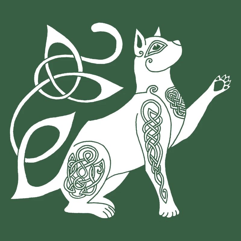 Celtic White Cat